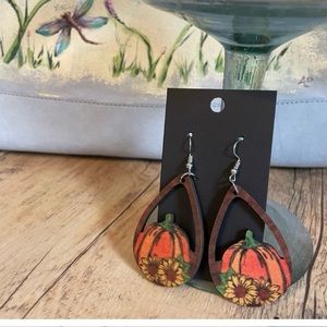 Fall Holiday Lightweight Wooden Earrings